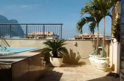 Cobertura linear com 3 quartos para vender, 210m2, abm barra da tijuca