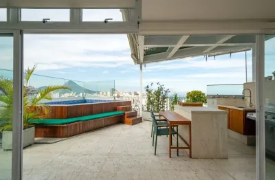 Cobertura / penthouse com 4 suítes e 2 vagas à venda no leblon