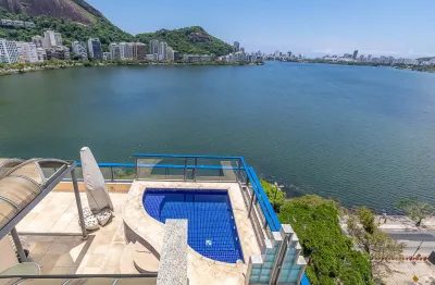 Cobertura para vender na lagoa com 4 suites, 567m2, borges de medeiros