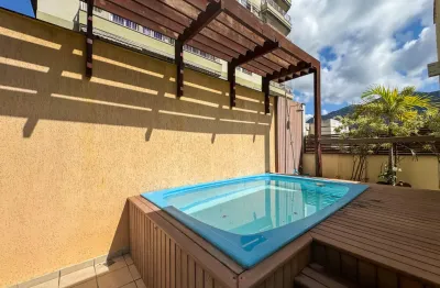 Cobertura para vender na lagoa, 180m2, 1 vaga, piscina e área gourmet