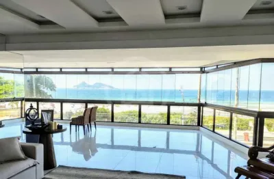 Apartamento à venda frontal mar na barra da tijuca, 3 suites, 350m2, porteira fechada, praia do pepe