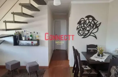 Apartamento duplex com 2 dormitórios à venda, 106 m² por r$ 298.000 - jardim castelo branco - ribei