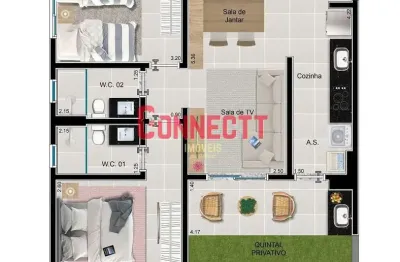 Apartamento com 2 dormitórios à venda, 65 m² por r$ 339.000,00 - bonfim paulista - ribeirão preto/s