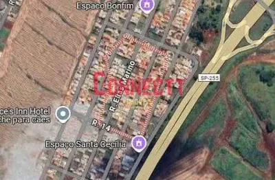 Terreno de 10x20 sendo 200m² no bairro santa cecília em bonfim paulista.