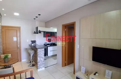 Apartamento com 1 dormitório para alugar, 38 m² por r$ 2.761,00/mês - jardim palma travassos - ribe