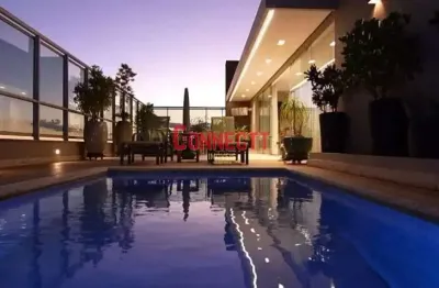 Oportunidade única! cobertura duplex fantástica de alto padrão mobiliada com piscina privativa e 6