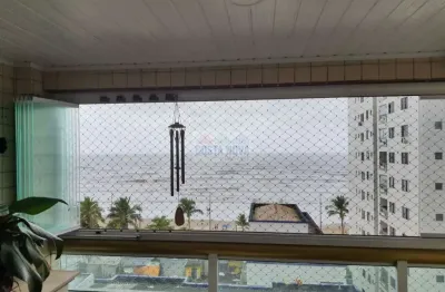 03 suítes de frente para o mar, varanda com churasqueira, lazer, 02 vagas de garagem,  praia grande