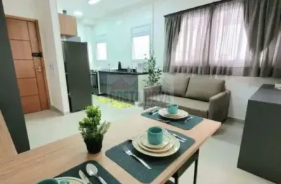 Studio à venda, mobiliado, 1 banheiro, 1 vaga, a uma quadra da praia no josé menino, em santos