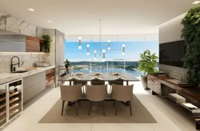 Apartamento de 163m² com 3 suítes e 3 vagas , lazer completo na ponta da praia em santos