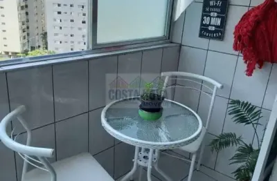 Apartamento mobiliado, a 200 metros da praia, 1 quarto, sala , cozinha. com vista panoramica