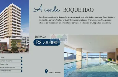 Apartamento com 80m², 2 quartos, sendo 1 suíte, 2 banheiros com vaga para garagem em praia grande