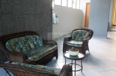 Apartamento de 63 m², frente mar, 1 quarto, 1 vaga , 1 elevador, próximo ao quebra mar em santos