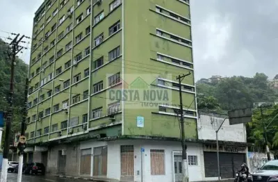Kitnet com 19 m² no centro de santos. quarto/sala e banheiro