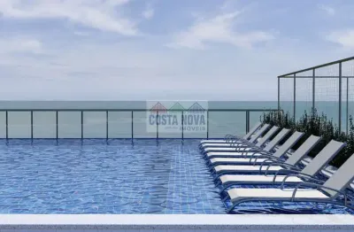 Oportunidade em praia grande, apartamento de 2 quartos na quadra da praia, 2 vagas, 2 banheiros