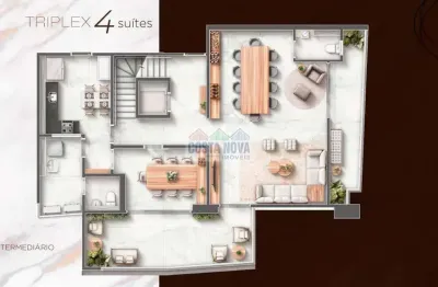 Apartamento com 4 quartos à venda na Rua São José, --, Embaré, Santos