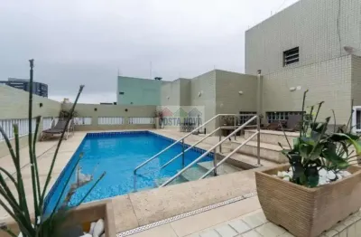 Apartamento com 2 suítes, varanda e lazer completo na vila mathias, santos
