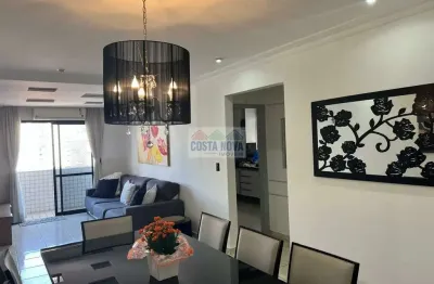 Apartamento 110m2 guilhermina - 03 dormitórios, 1 suíte - mobiliado