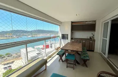 Varanda gourmet vista mar, apartamento com 3 dorms (1 suíte), lazer completo