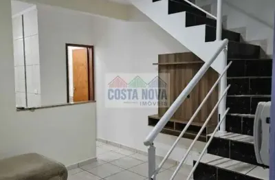 Casa assobradada em condomínio fechado à 500m da praia na aviação - praia grande - sp