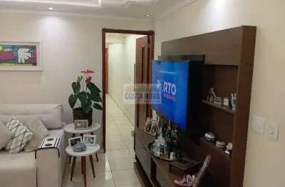 Apartamento com 3 dormitórios, 2 vagas de garagem, vista mar no caiçara