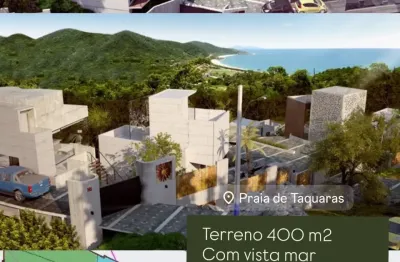 Terreno com vista mar 400 m2 praia das taquaras - balneário camboriú - sc