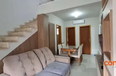 Loft no condomínio vllaggio blu, 2 suítes, lavabo, mobiliado - para locação