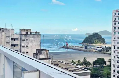 Apartamento com 2 dormitórios à venda, 70 m² por r$ 710.000,00 - josé menino - santos/sp
