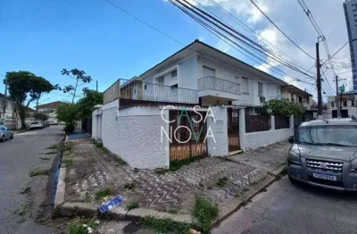 Sobrado com 3 dormitórios para alugar por r$ 4.500,00/mês - macuco - santos/sp