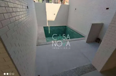 Village com 2 dormitórios à venda, 100 m² por r$ 860.000,00 - campo grande - santos/sp