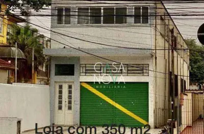 Loja comercial para locação, 550 metros quadrados - encruzilhada - santos/sp