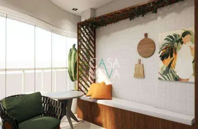 Apartamento com 2 dormitórios à venda, 77 m² por r$ 924.000,00 - boqueirão - santos/sp