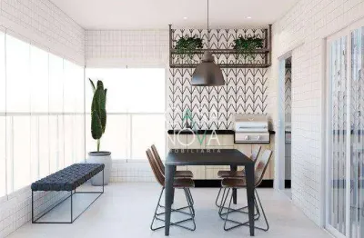 Apartamento com 1 dormitório à venda, 54 m² por r$ 690.000,00 - boqueirão - santos/sp