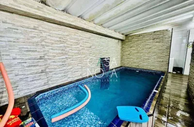 Sobrado com 3 dormitórios à venda, 166 m² por r$ 1.700.000,00 - boqueirão - santos/sp