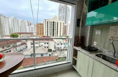 Apartamento duplex com 2 dormitórios à venda, 73 m² por r$ 950.000,00 - boqueirão - santos/sp
