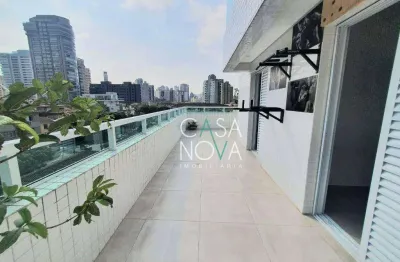 Apartamento garden com 2 dormitórios à venda, 90 m² por r$ 765.000,00 - embaré - santos/sp