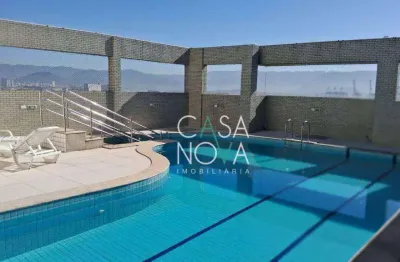 Apartamento com 3 dormitórios para alugar, 100 m² por r$ 5.000,00/mês - aparecida - santos/sp