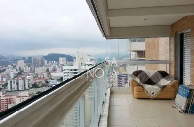 Apartamento 2 suítes, varanda gourmet no gonzaga, ampla área de lazer