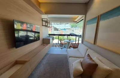 Apartamento com 2 dormitórios à venda, 50 m² por r$ 335.000,00 - valongo - santos/sp