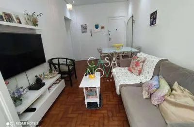 Apartamento com 2 dormitórios à venda, 78 m² por r$ 410.000,00 - boqueirão - santos/sp