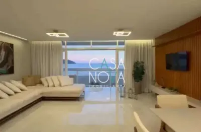 Apartamento vista para o mar com 3 dormitórios à venda, 147 m² por r$ 2.500.000 - gonzaga - santos/sp