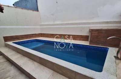Casa com 3 dormitórios à venda, 70 m² por r$ 450.000,00 - jardim praia grande - mongaguá/sp