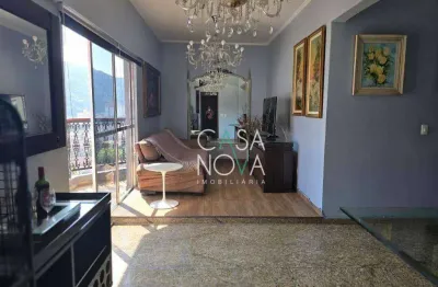 Apartamento triplex com 4 dormitórios, 500 m² - venda por r$ 3.000.000,00 ou aluguel por r$ 20.000,00/mês - campo grande - santos/sp