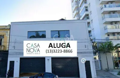 Prédio para alugar, 1200 m² por r$ 45.500,00/mês - vila matias - santos/sp
