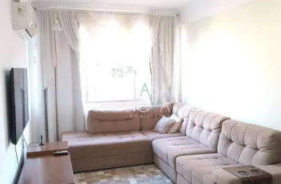 Apartamento com 2 dormitórios para alugar, 80 m² por r$ 4.000,00/mês - boqueirão - santos/sp