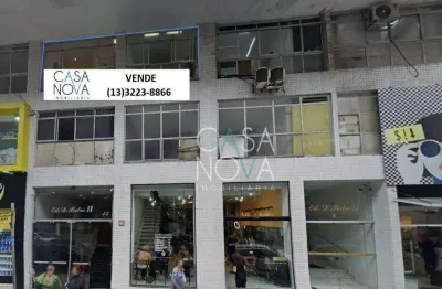 Sala comercial com 2 salas à venda na Rua Fernão Dias, Gonzaga, Santos