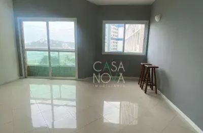 Apartamento com 3 dormitórios para alugar, 120 m² por r$ 5.500,00/mês - josé menino - santos/sp