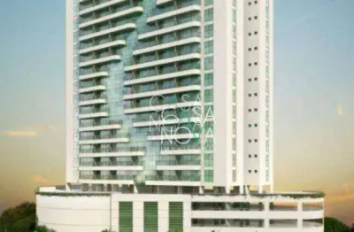 Sala para alugar, 47 m² por r$ 4.200,00/mês - valongo - santos/sp