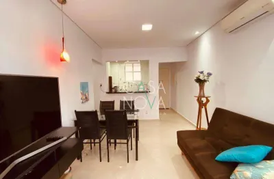Apartamento com 1 dormitório à venda, 57 m² por r$ 430.000 - boqueirão - santos/sp