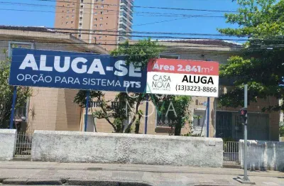 Terreno para alugar, 2841 m² por r$ 207.300/mês - gonzaga - santos/sp