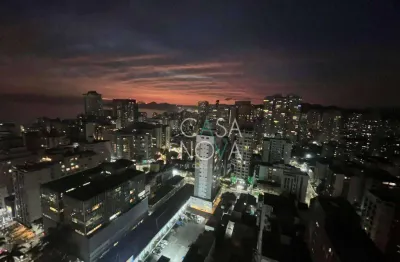 Apartamento com 1 dormitório para alugar, 99 m² por r$ 5.500,00/mês - gonzaga - santos/sp